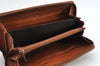 Authentic GUCCI Vintage Round Zip Long Wallet Purse Leather 338580 Brown 1569K