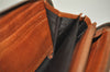 Authentic GUCCI Vintage Round Zip Long Wallet Purse Leather 338580 Brown 1569K