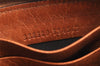 Authentic GUCCI Vintage Round Zip Long Wallet Purse Leather 338580 Brown 1569K