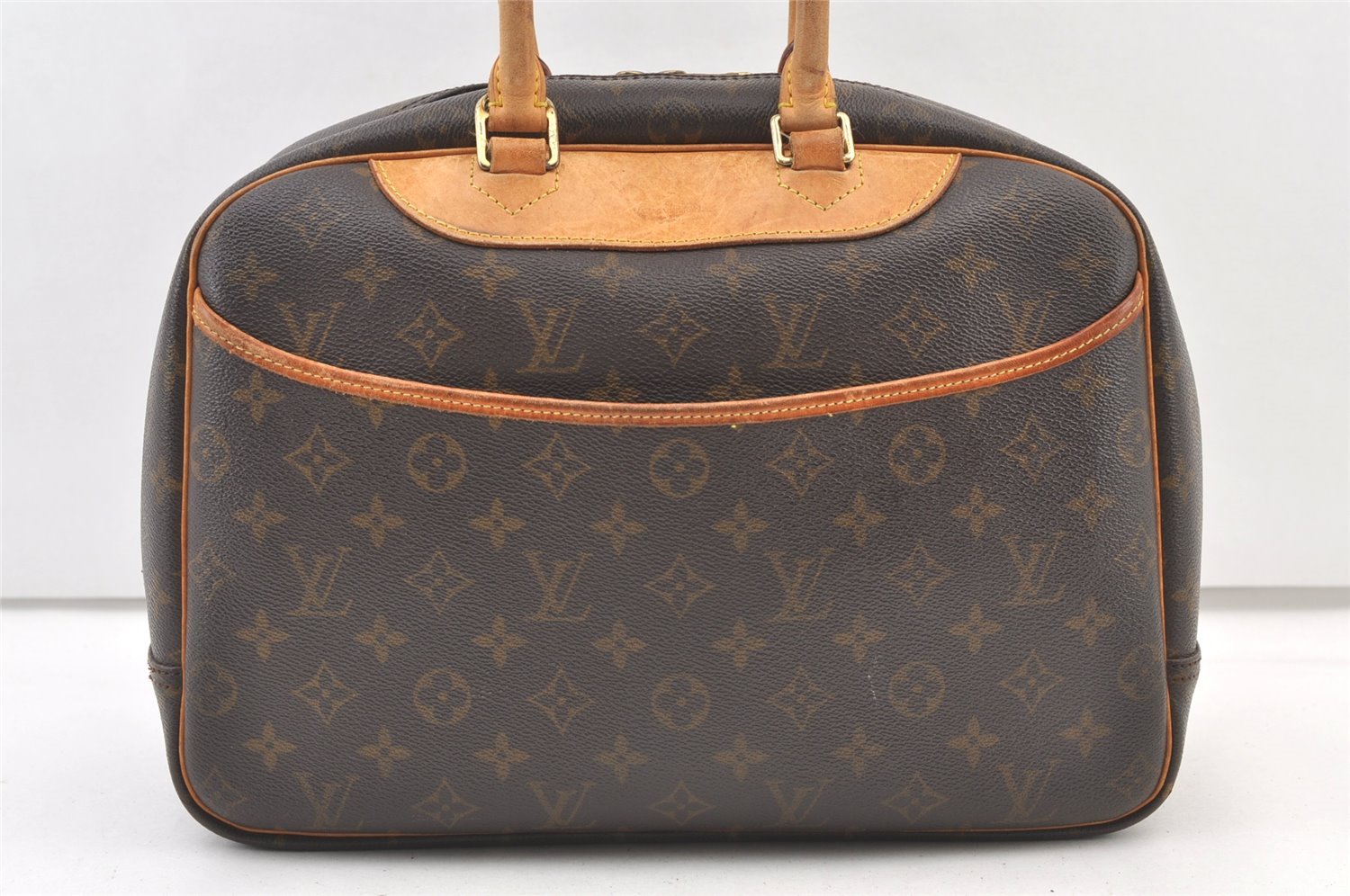 Authentic Louis Vuitton Monogram Deauville Hand Bag M47270 LV 1570K