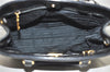 Authentic PRADA Saffiano Leather 2Way Shoulder Hand Bag Purse Black 1571I