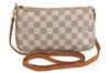 Auth Louis Vuitton Damier Azur Pochette Accessoires Pouch Long Shoulder LV 1571J