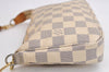 Auth Louis Vuitton Damier Azur Pochette Accessoires Pouch Long Shoulder LV 1571J