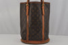 Authentic Louis Vuitton Monogram Bucket GM Shoulder Tote Bag M42236 Junk 1572J