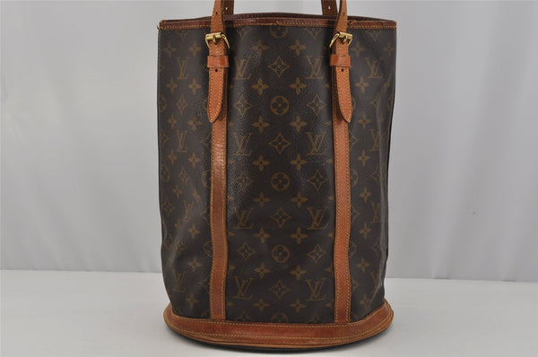 Authentic Louis Vuitton Monogram Bucket GM Shoulder Tote Bag M42236 Junk 1572J