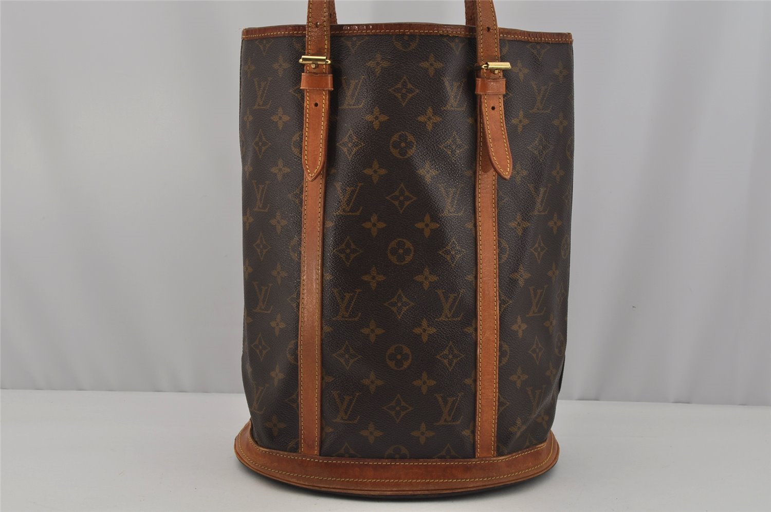 Authentic Louis Vuitton Monogram Bucket GM Shoulder Tote Bag M42236 Junk 1572J