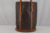 Authentic Louis Vuitton Monogram Bucket GM Shoulder Tote Bag M42236 Junk 1572J