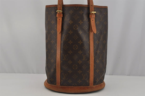 Authentic Louis Vuitton Monogram Bucket GM Shoulder Tote Bag M42236 Junk 1572J