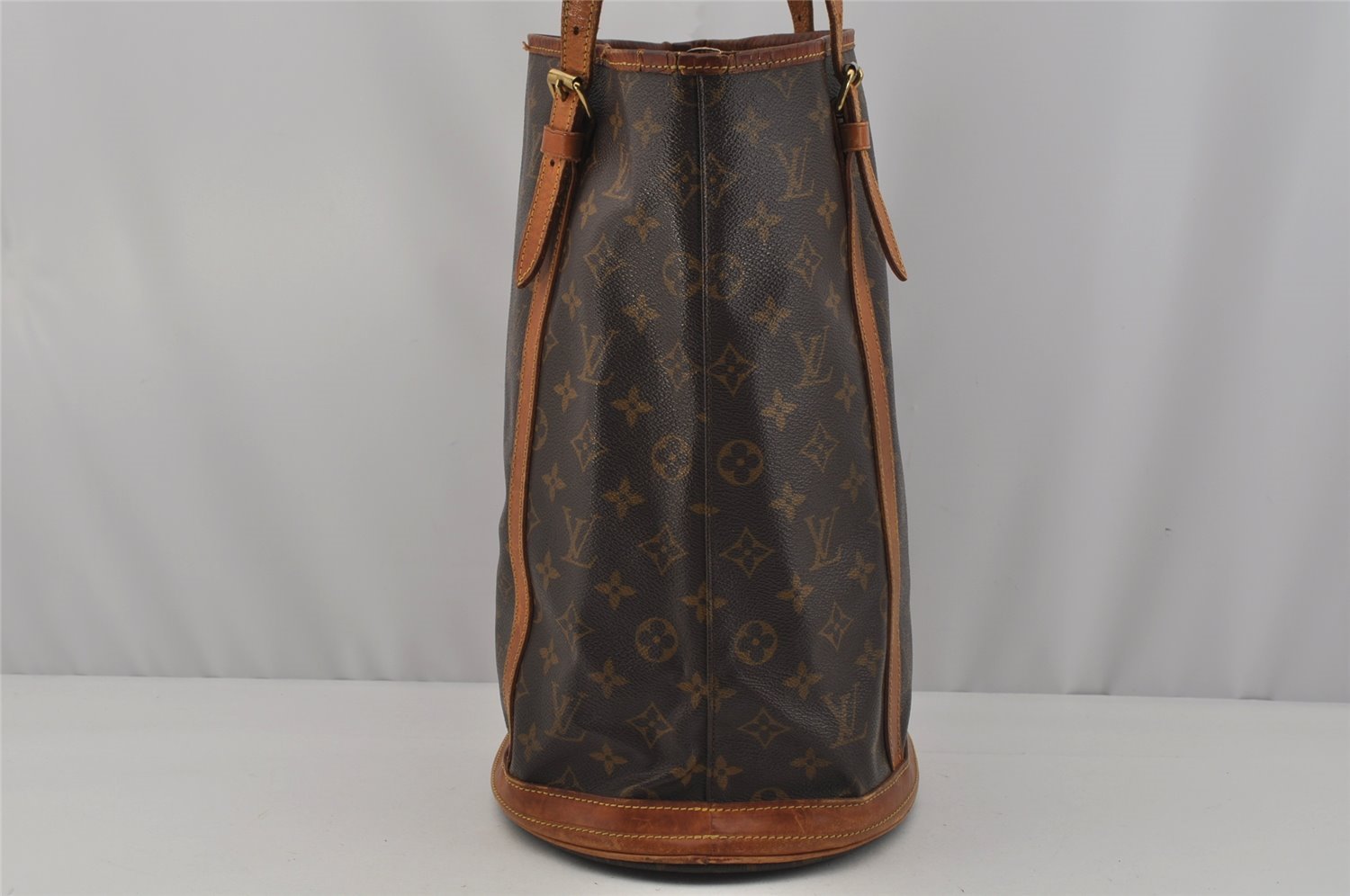 Authentic Louis Vuitton Monogram Bucket GM Shoulder Tote Bag M42236 Junk 1572J