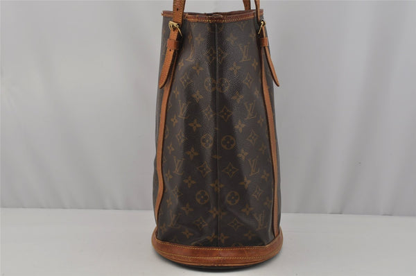 Authentic Louis Vuitton Monogram Bucket GM Shoulder Tote Bag M42236 Junk 1572J