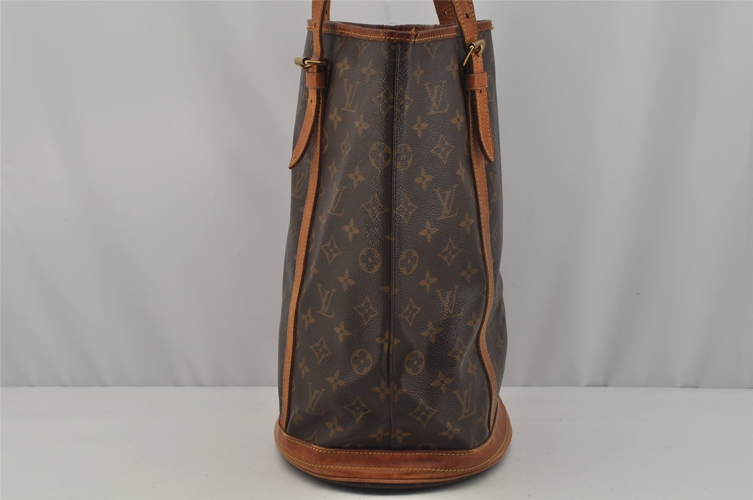 Authentic Louis Vuitton Monogram Bucket GM Shoulder Tote Bag M42236 Junk 1572J