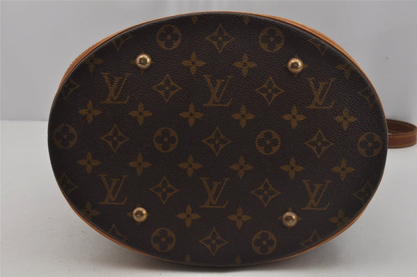 Authentic Louis Vuitton Monogram Bucket GM Shoulder Tote Bag M42236 Junk 1572J