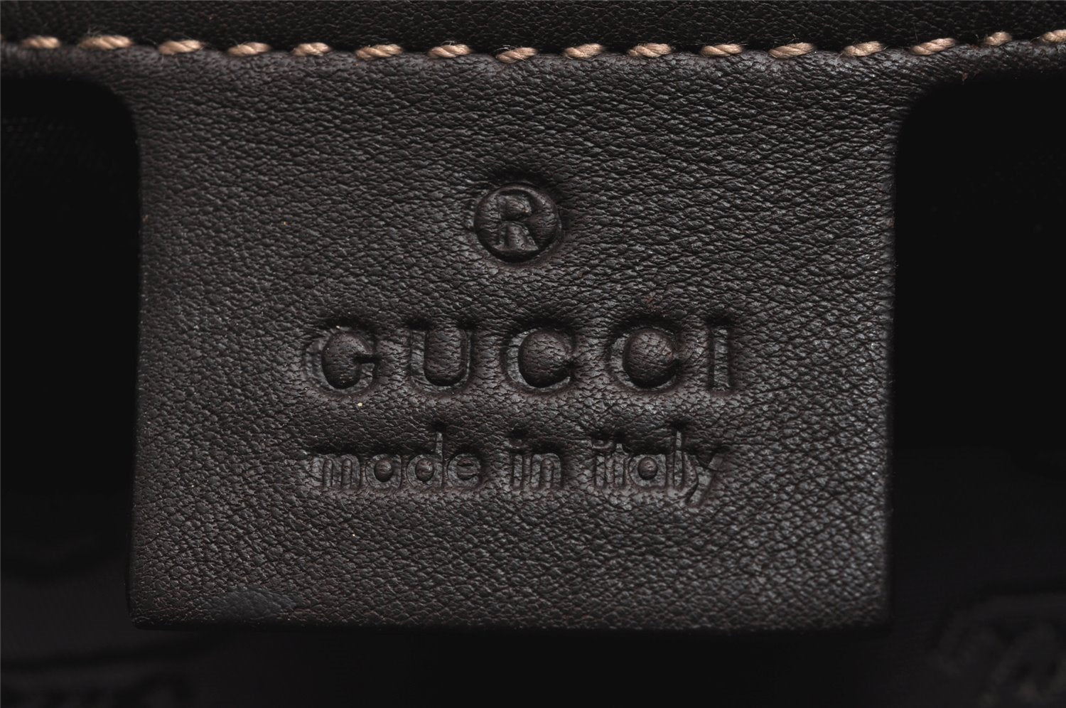 Authentic GUCCI GG Crystal Hysteria 2Way Hand Bag PVC Leather 203486 Brown 1573J