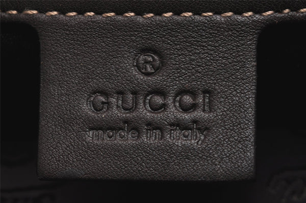 Authentic GUCCI GG Crystal Hysteria 2Way Hand Bag PVC Leather 203486 Brown 1573J