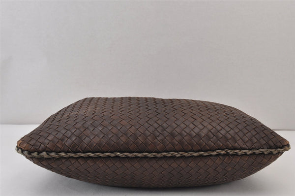 Authentic BOTTEGA VENETA Intrecciato Leather Shoulder Hand Bag Brown 1573K