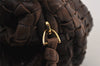 Authentic BOTTEGA VENETA Intrecciato Leather Shoulder Hand Bag Brown 1573K
