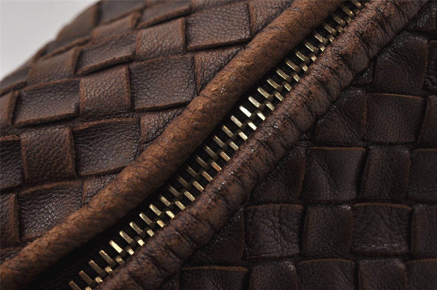 Authentic BOTTEGA VENETA Intrecciato Leather Shoulder Hand Bag Brown 1573K