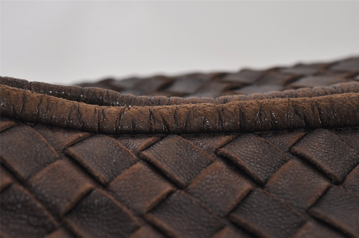 Authentic BOTTEGA VENETA Intrecciato Leather Shoulder Hand Bag Brown 1573K