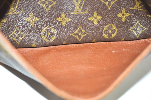Authentic Louis Vuitton Monogram Compiegne 28 Clutch Hand Bag M51845 LV 1574I
