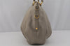 Authentic PRADA VIT DAINO Nappa Leather 2Way Hand Bag BR4420 Light Gray 1574J