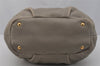 Authentic PRADA VIT DAINO Nappa Leather 2Way Hand Bag BR4420 Light Gray 1574J