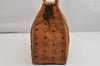 Authentic MCM Vintage Visetos Leather Shoulder Tote Bag Brown 1574K