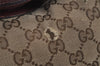 Authentic GUCCI Bree 2Way Tote Hand Bag GG Canvas Leather 353120 Brown 1575J