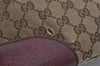 Authentic GUCCI Bree 2Way Tote Hand Bag GG Canvas Leather 353120 Brown 1575J