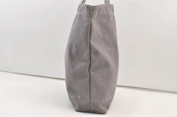 Authentic Louis Vuitton Fondation Exclusive Tote Bag Canvas Gray Purple 1575K