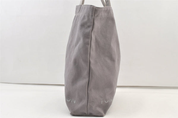 Authentic Louis Vuitton Fondation Exclusive Tote Bag Canvas Gray Purple 1575K