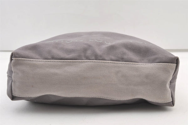 Authentic Louis Vuitton Fondation Exclusive Tote Bag Canvas Gray Purple 1575K