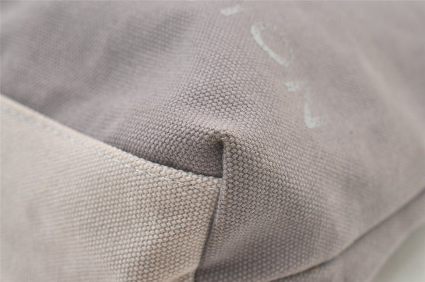 Authentic Louis Vuitton Fondation Exclusive Tote Bag Canvas Gray Purple 1575K