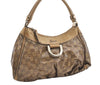 Authentic GUCCI GG Crystal Abbey Shoulder Bag GG PVC Leather 190525 Gold 1576J