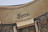 Authentic GUCCI GG Crystal Abbey Shoulder Bag GG PVC Leather 190525 Gold 1576J