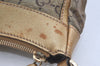 Authentic GUCCI GG Crystal Abbey Shoulder Bag GG PVC Leather 190525 Gold 1576J