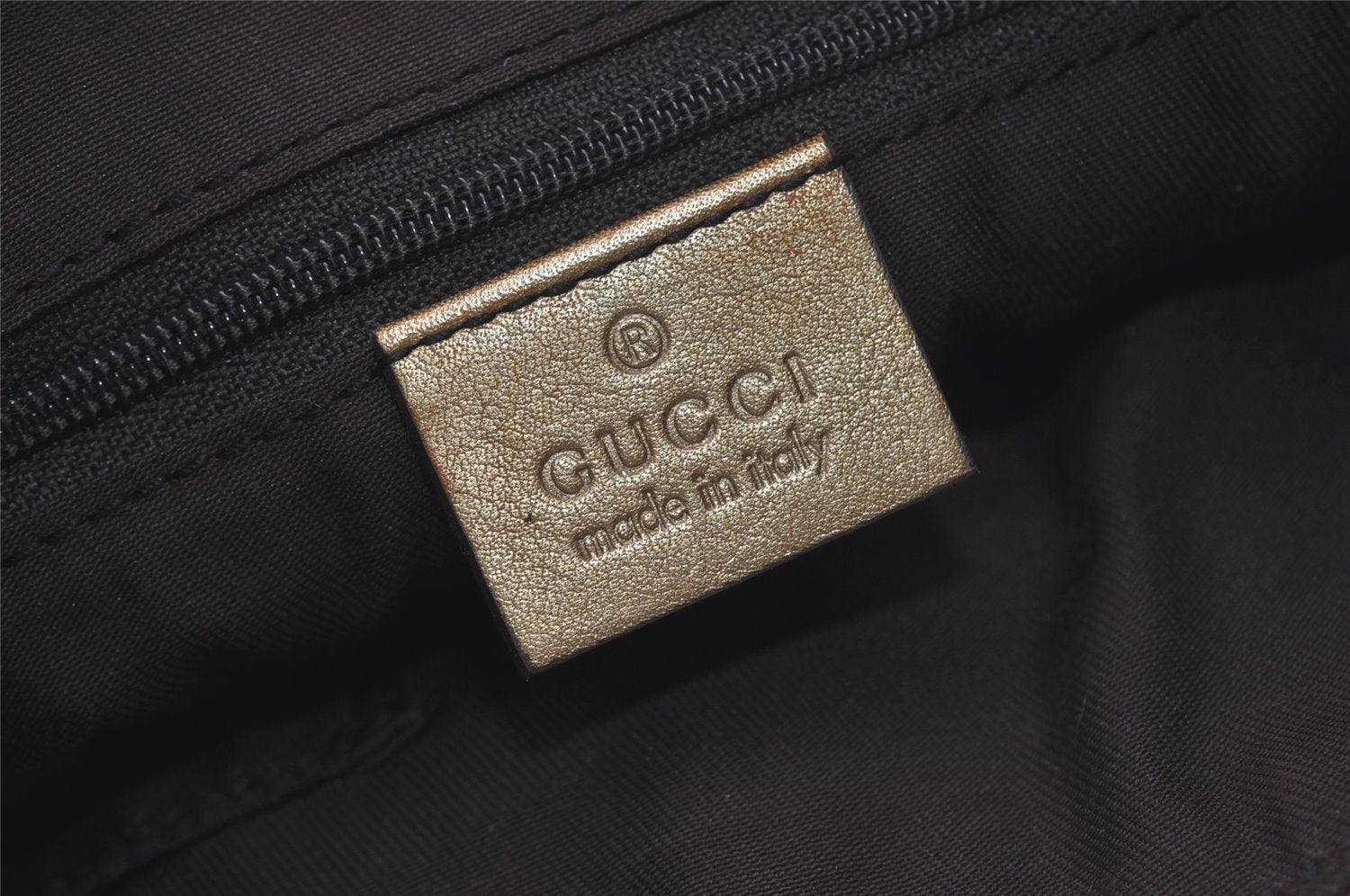 Authentic GUCCI GG Crystal Abbey Shoulder Bag GG PVC Leather 190525 Gold 1576J