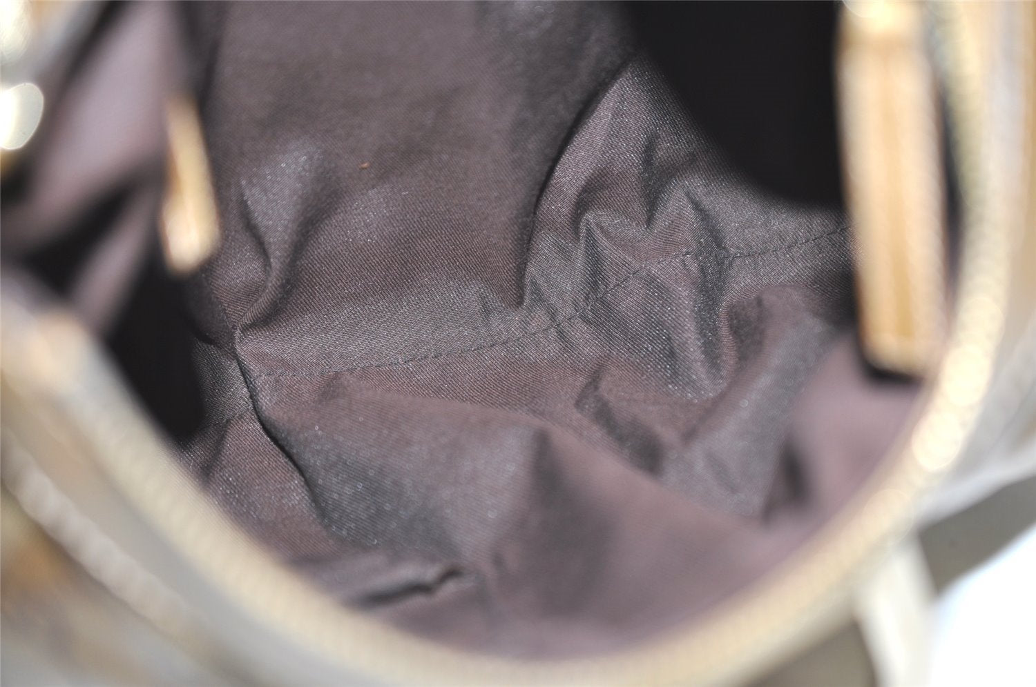 Authentic GUCCI GG Crystal Abbey Shoulder Bag GG PVC Leather 190525 Gold 1576J