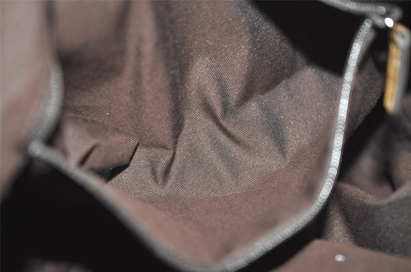 Authentic GUCCI GG Crystal Abbey Shoulder Bag GG PVC Leather 190525 Gold 1576J