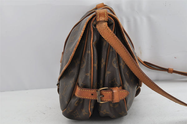 Authentic Louis Vuitton Monogram Saumur 30 Shoulder Cross Bag M42256 LV 1576K