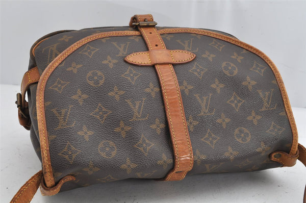 Authentic Louis Vuitton Monogram Saumur 30 Shoulder Cross Bag M42256 LV 1576K
