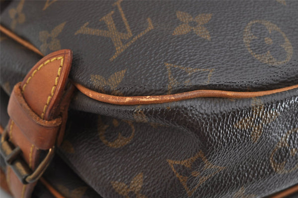 Authentic Louis Vuitton Monogram Saumur 30 Shoulder Cross Bag M42256 LV 1576K