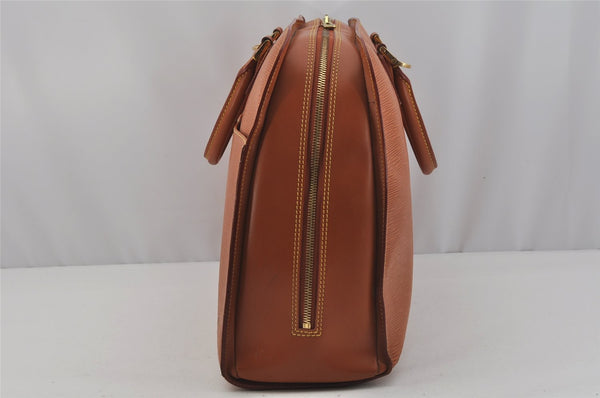 Authentic Louis Vuitton Epi Sorbonne Briefcase Business Bag M54518 Brown 1577J