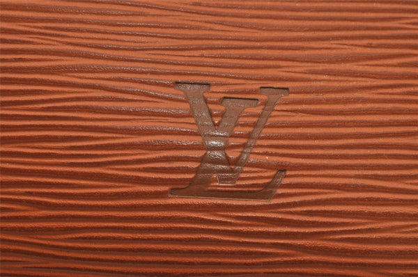 Authentic Louis Vuitton Epi Sorbonne Briefcase Business Bag M54518 Brown 1577J
