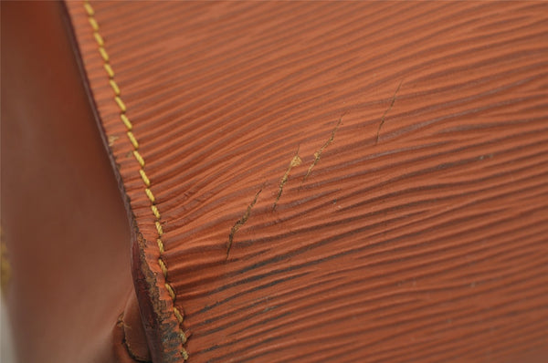 Authentic Louis Vuitton Epi Sorbonne Briefcase Business Bag M54518 Brown 1577J