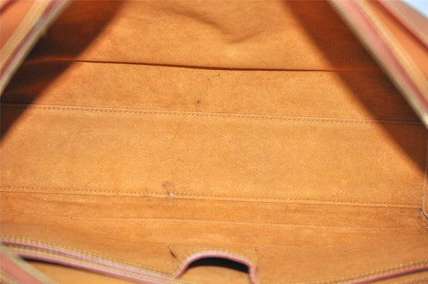 Authentic Louis Vuitton Epi Sorbonne Briefcase Business Bag M54518 Brown 1577J