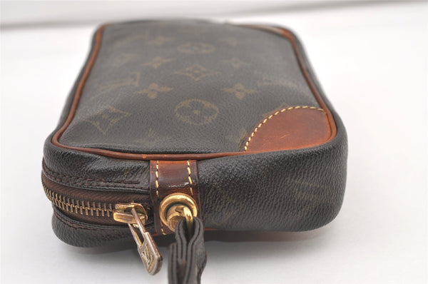 Authentic Louis Vuitton Monogram Marly Dragonne PM M51827 Clutch Hand Bag 1577K