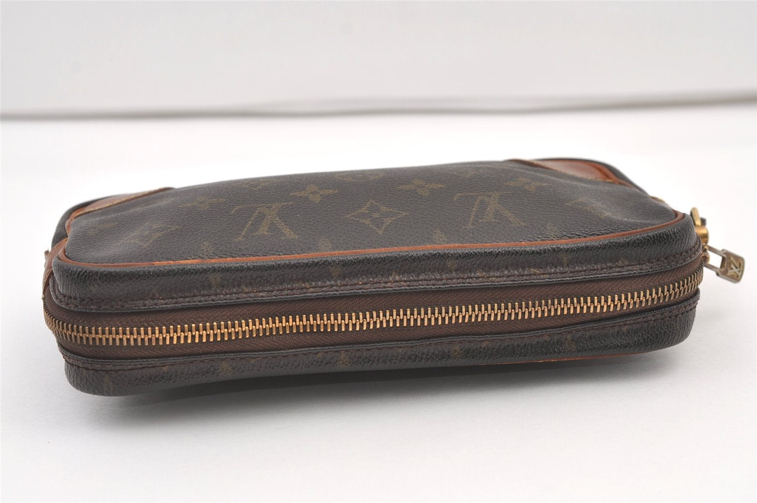 Authentic Louis Vuitton Monogram Marly Dragonne PM M51827 Clutch Hand Bag 1577K