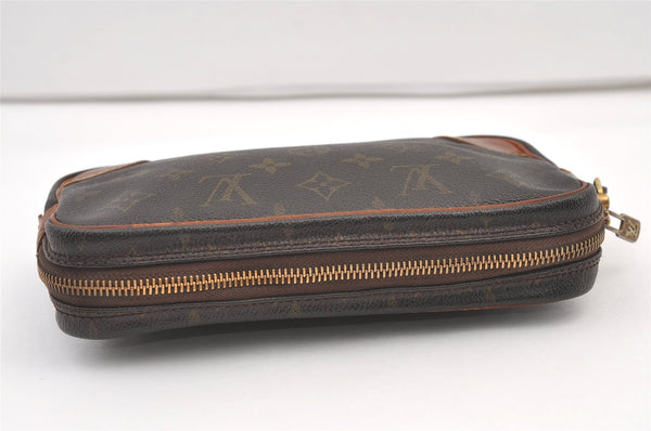 Authentic Louis Vuitton Monogram Marly Dragonne PM M51827 Clutch Hand Bag 1577K