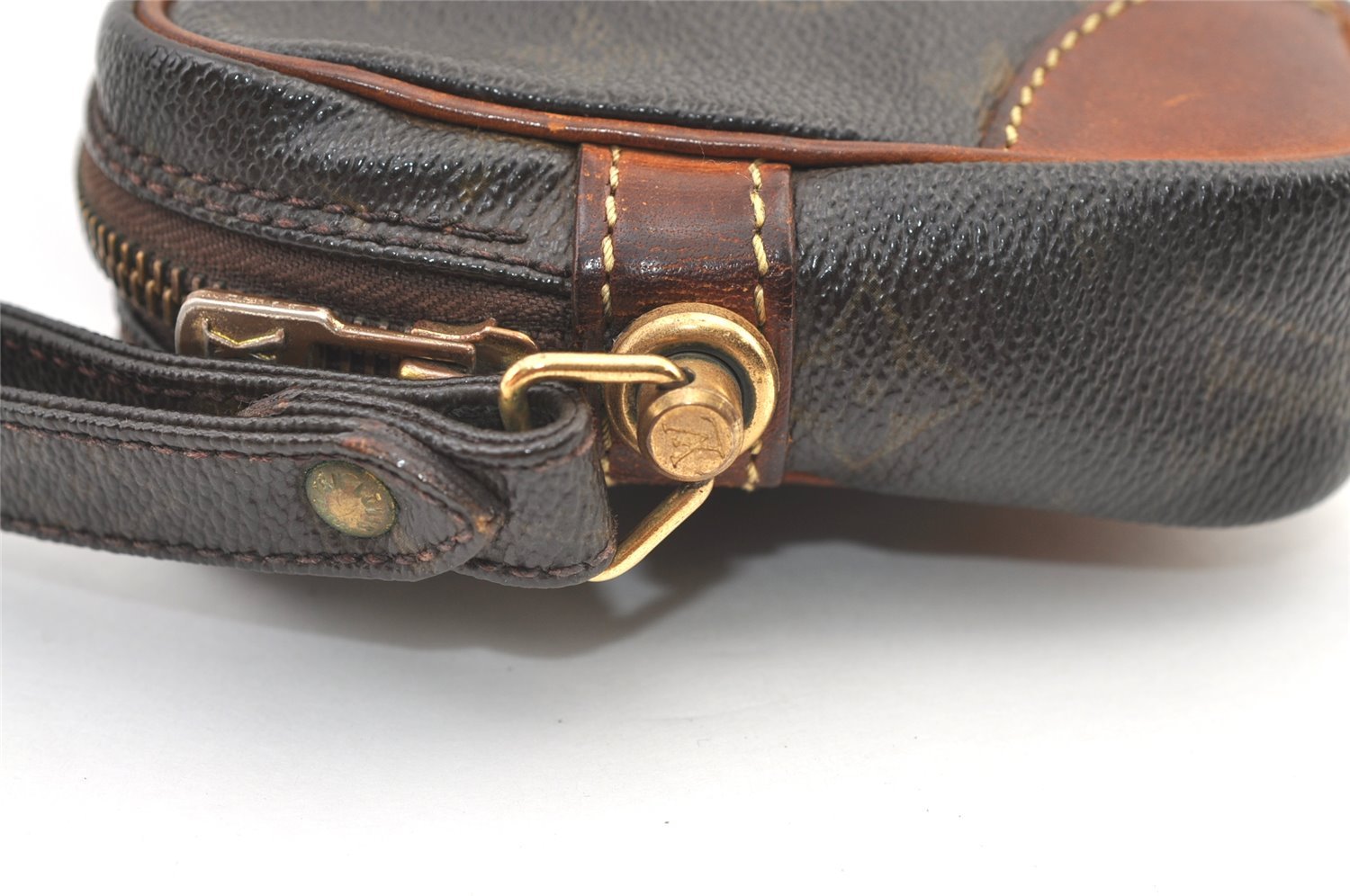 Authentic Louis Vuitton Monogram Marly Dragonne PM M51827 Clutch Hand Bag 1577K