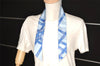 Authentic HERMES Twilly Scarf "BOLDUC RIBBON" Silk Light Blue 1578J